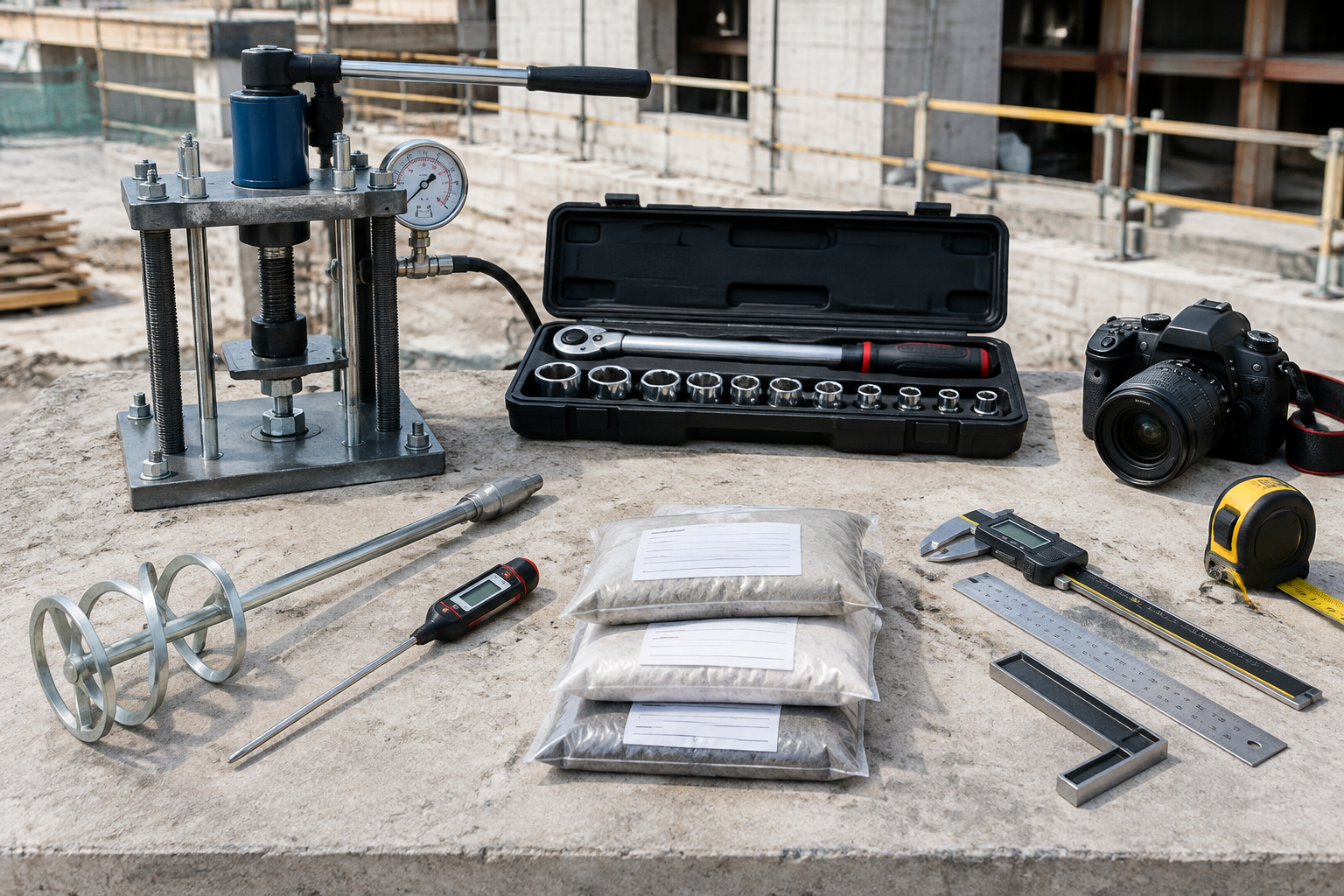 Professional strengthening quality-control equipment set